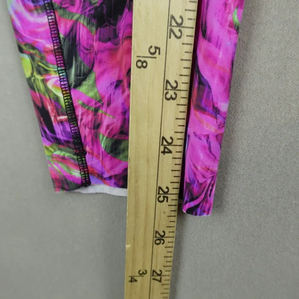 Lululemon Base Pace High Rise Running Tight Sz 6 Hyper Flow Pink Multi